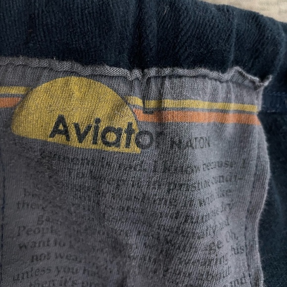 Aviator Nation Classic Velvet Sweats Women’s Size Large Dark Blue - Picture 11 of 11